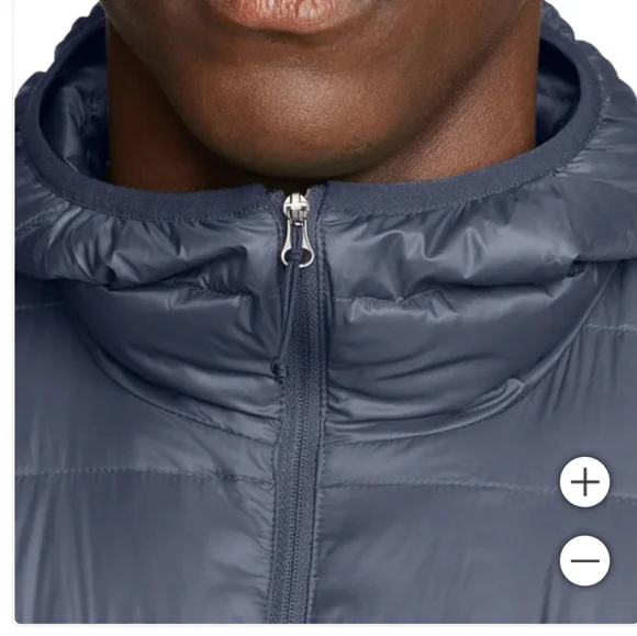 Eddie Bauer Men's Down Puffer Jacket with Hood Winter Warm nwt - Picture 6 of 6